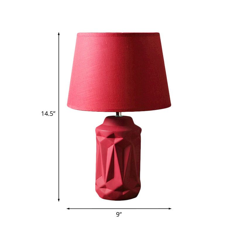GloedGlow Red Ceramic Night Lamp – Warm Ambient Lighting for Cozy Home Décor