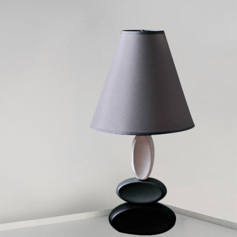 ShineStyle Modern Table Lamp – Elegant Fabric Cone Shade Light for Contemporary Interiors