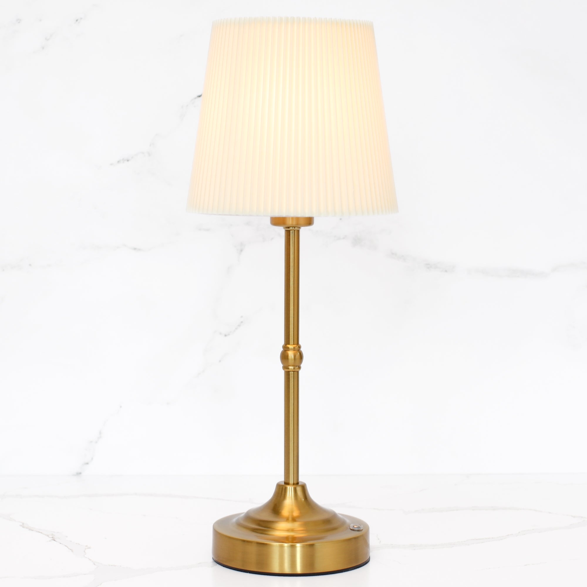 Gold Rechargeable LED Table Lamp – Modern Shiny Table Light for Elegant Home Decor