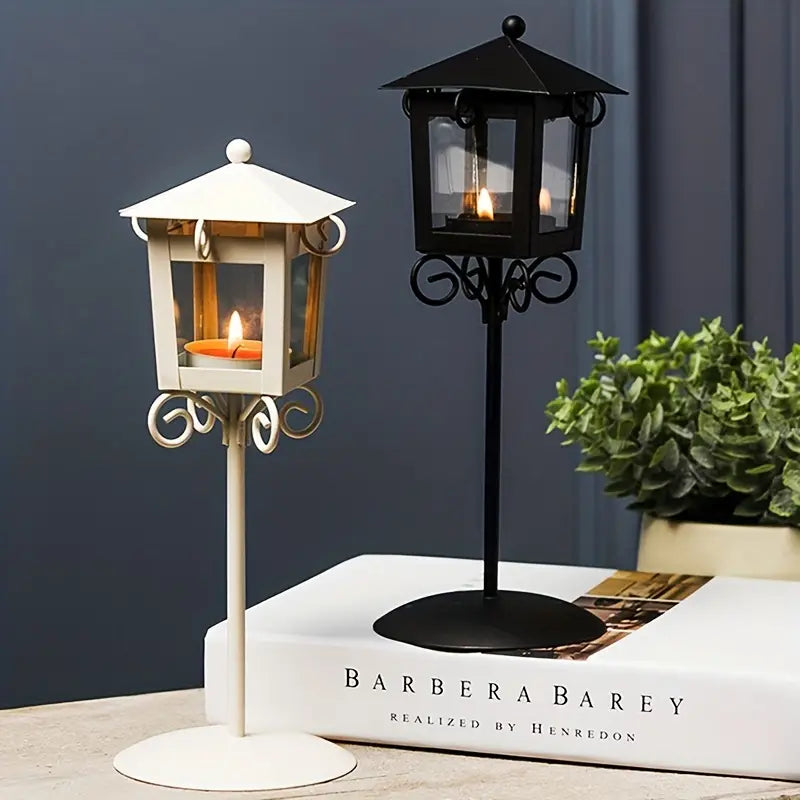 City Light Retro Candle Holder – Elegant Lantern for Garden, Patio & Home Décor