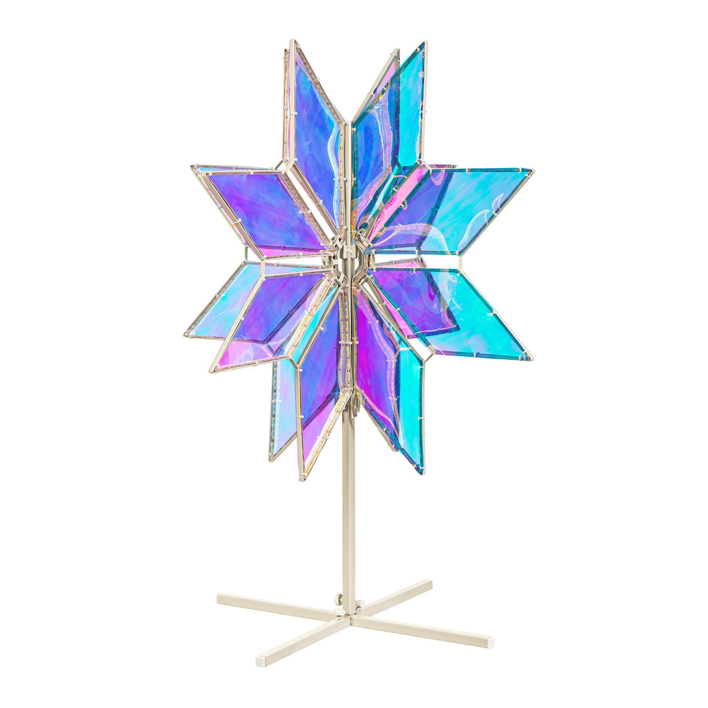 30" LED Snowflake Outdoor Lamp – “Season to Sparkle” Lighted Christmas Decoration for Yard & Patio