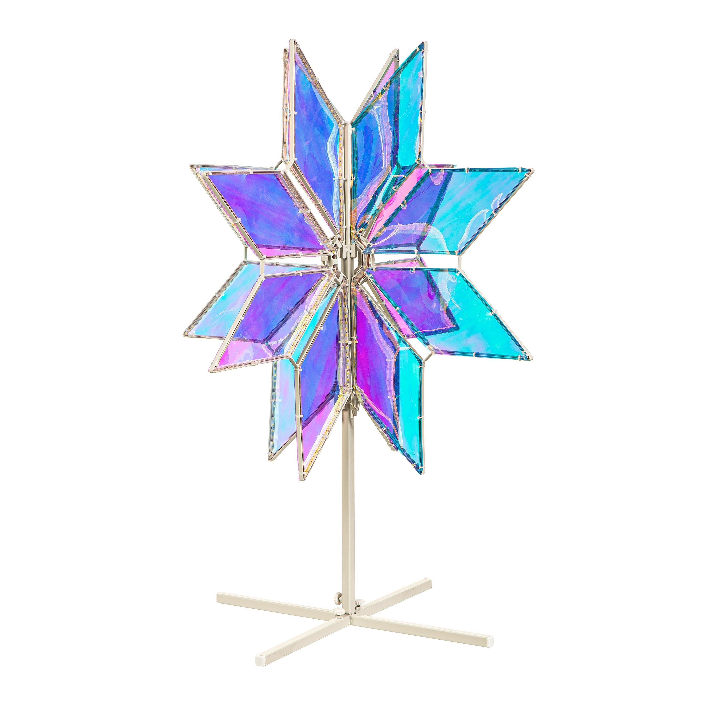 30" LED Snowflake Outdoor Lamp – “Season to Sparkle” Lighted Christmas Decoration for Yard & Patio