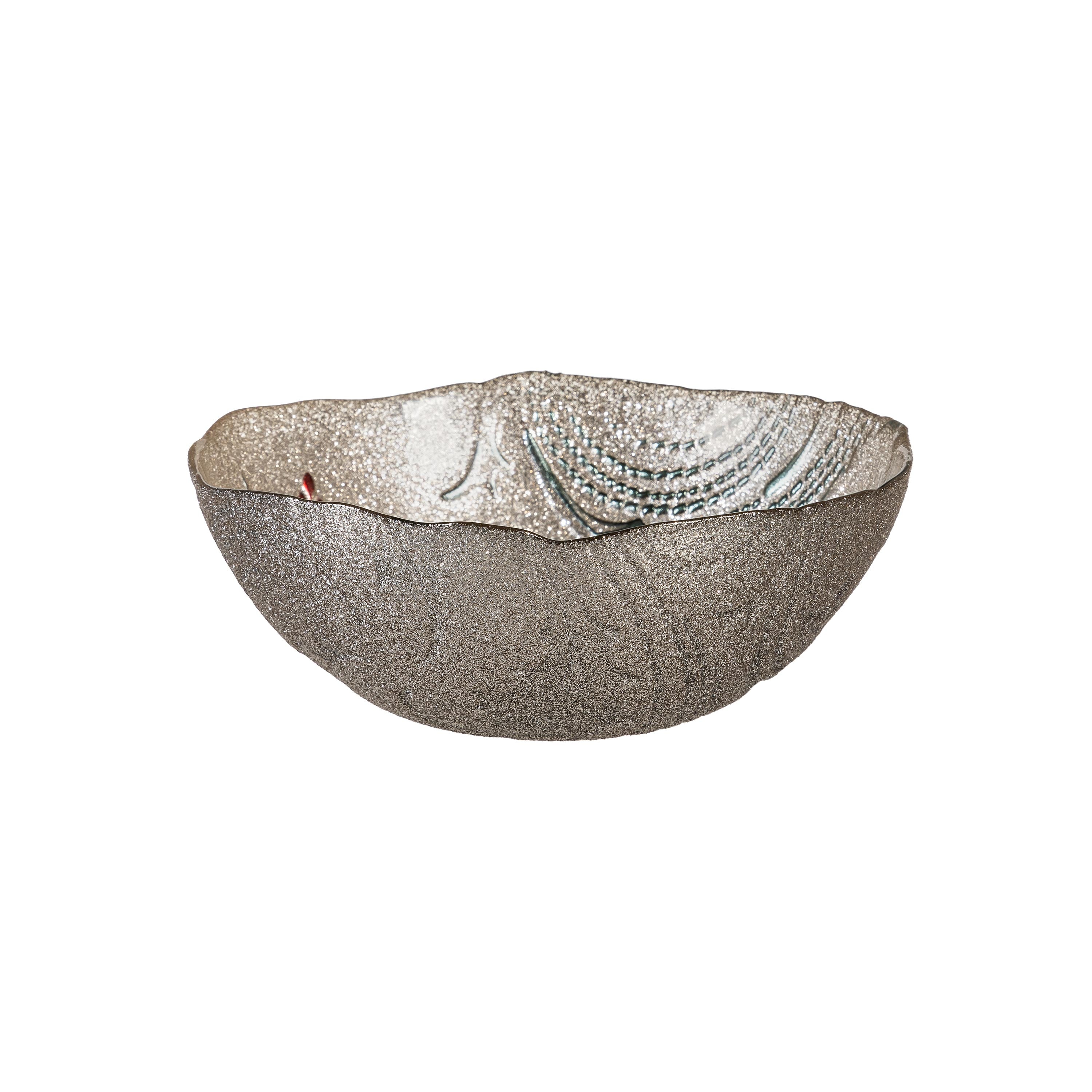 6" Joyful Traditions Glass Vase – Holly & Berry Christmas Decoration for Festive Floral Arrangement