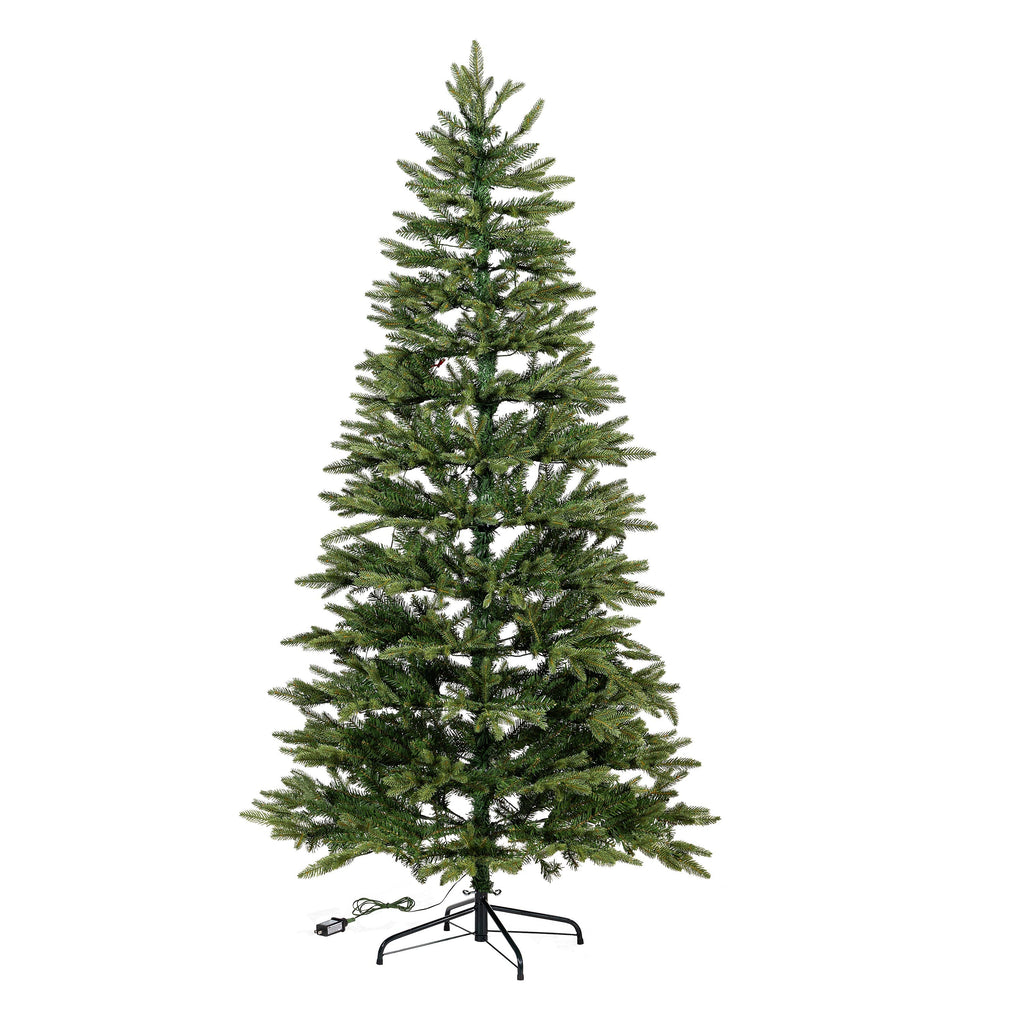 7ft Joyful Traditions LED Artificial Pre-Lit Christmas Tree – Pre-Lit Chritmas Tree with 400 Lights for Indoor Holiday Decor