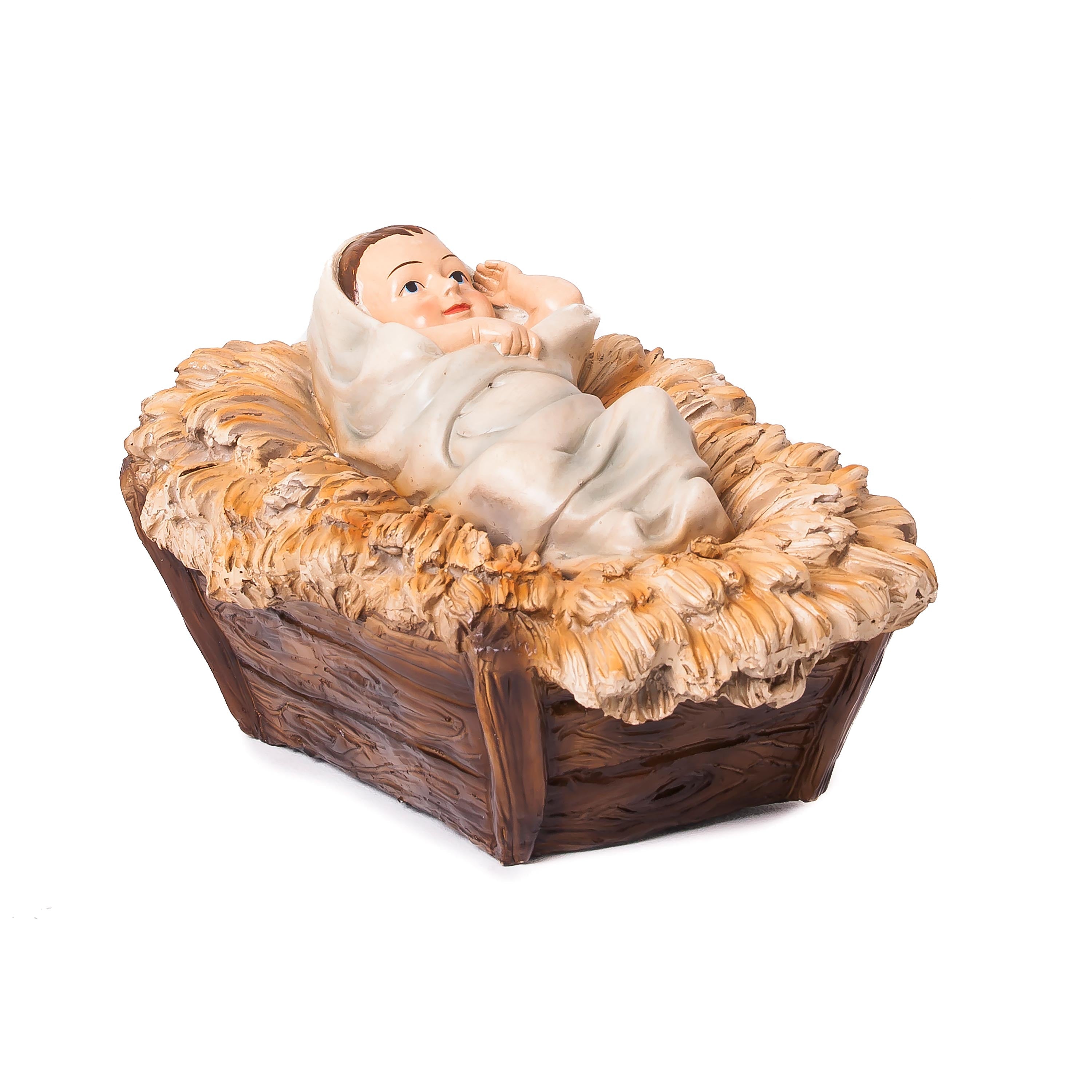 3-Piece Nativity Set Christmas Statue – Mary, Joseph & Baby Jesus in Vibrant Colors for Christmas Display