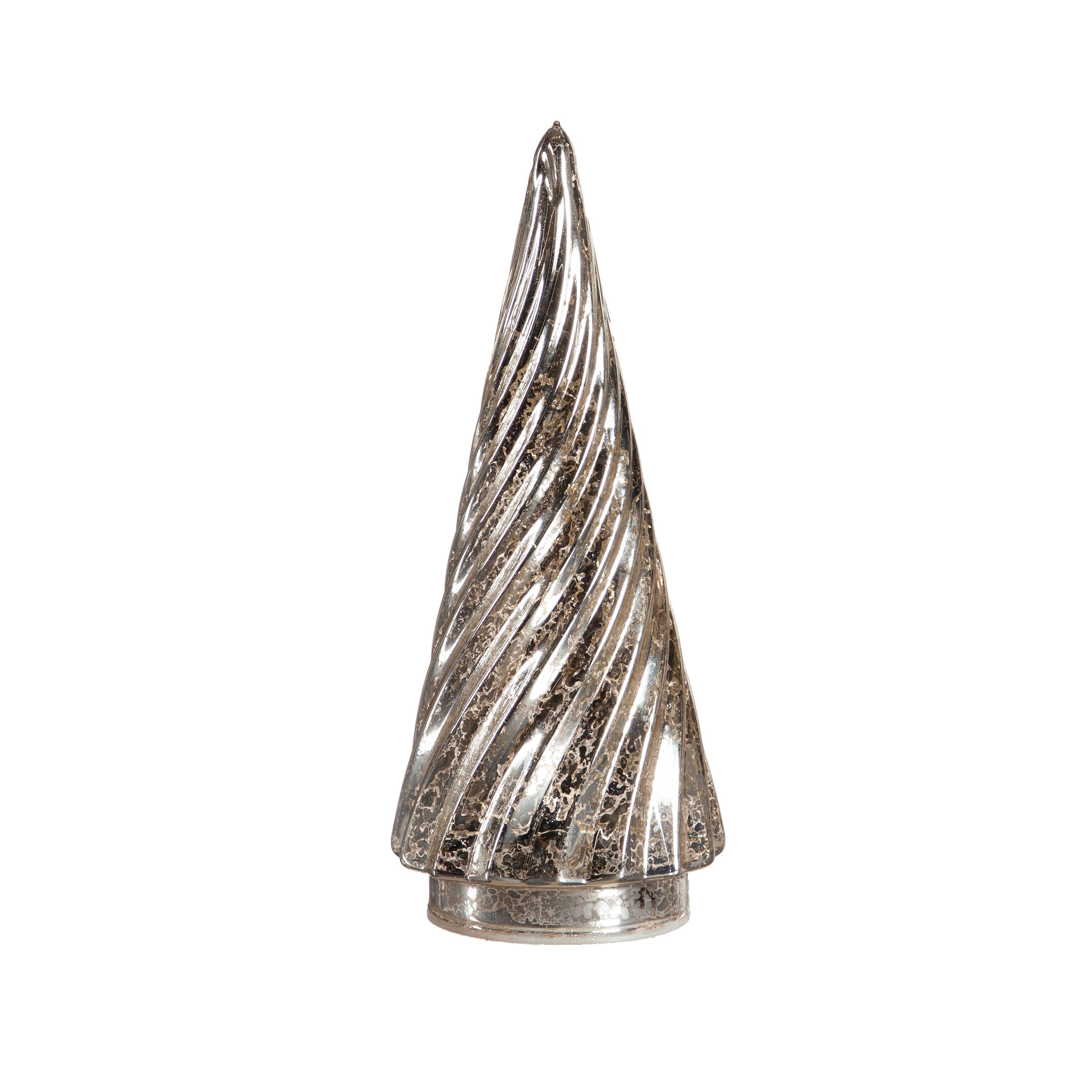 Set of 5 Glass Christmas Tree Lights – LED Holiday Table Decorations for Warm Festive Ambiance