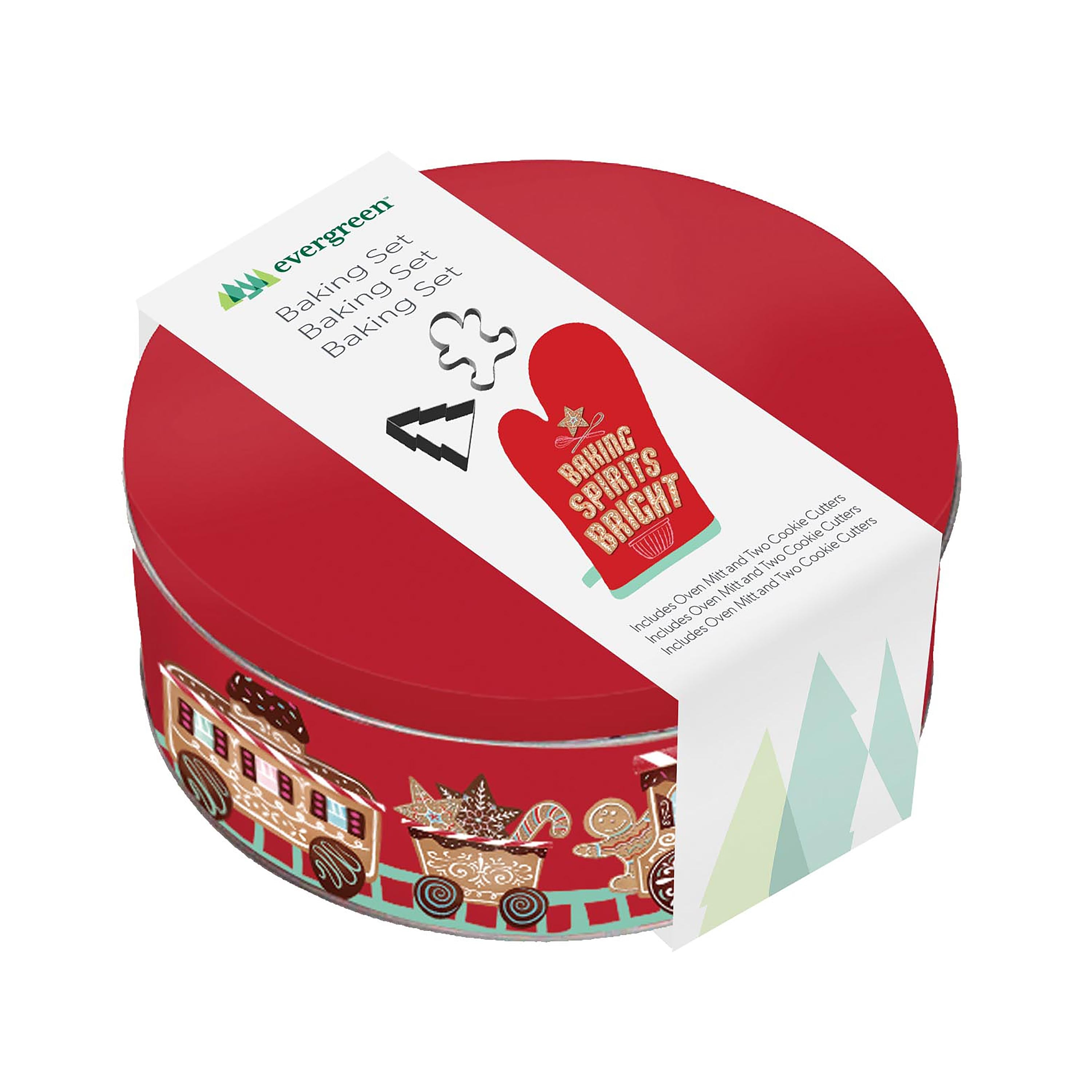 Festive Holiday Christmas Oven Mitts / Baking Set – Christmas Kitchen Accessories & Baking Tools Collection