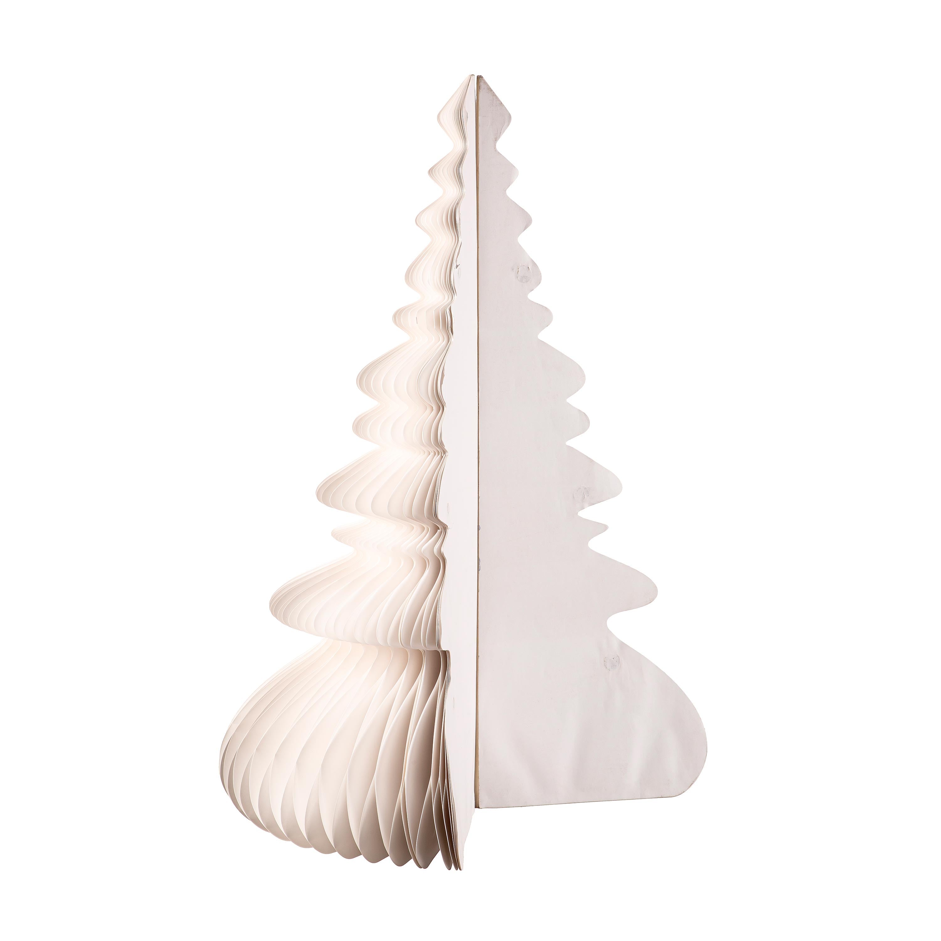 3-Foot Wooden Paper Christmas Tree – Elegant Decorative Holiday Accent for Modern Home Décor