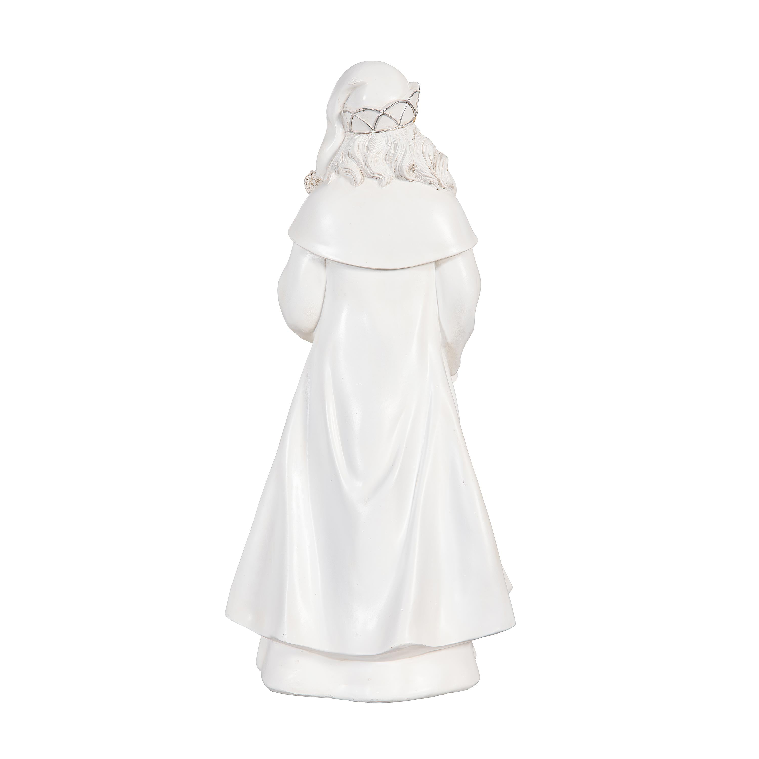 20" Resin Saint Nicholas Garden Christmas Statue – Season to Sparkle Lighted Christmas Decoration