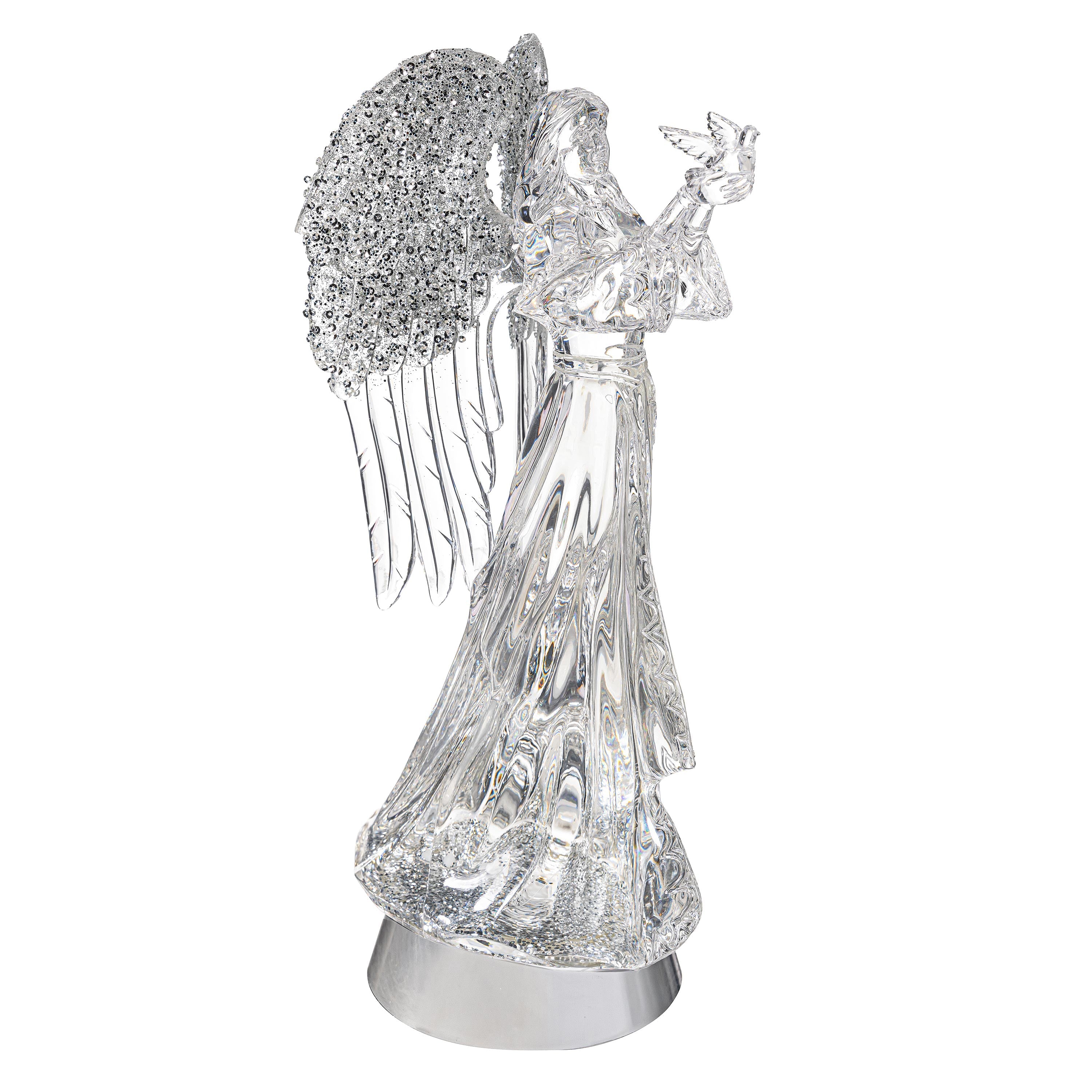 14" LED Angel Water Lantern – Lighted Christmas Table Centerpiece for Elegant Holiday Décor