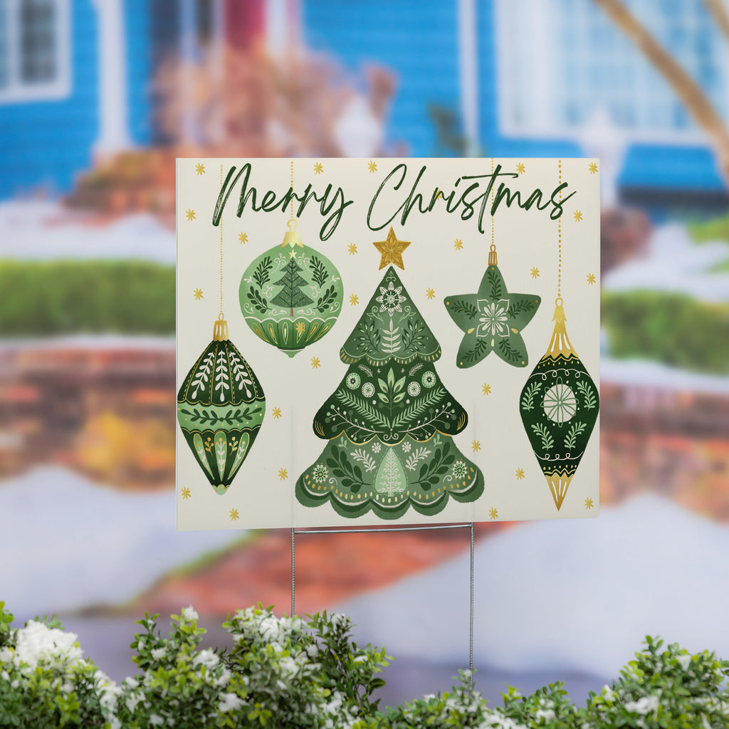 24"x18" “Merry Christmas” Green Garden Flag – Festive Outdoor Christmas Decoration for Holiday Yards