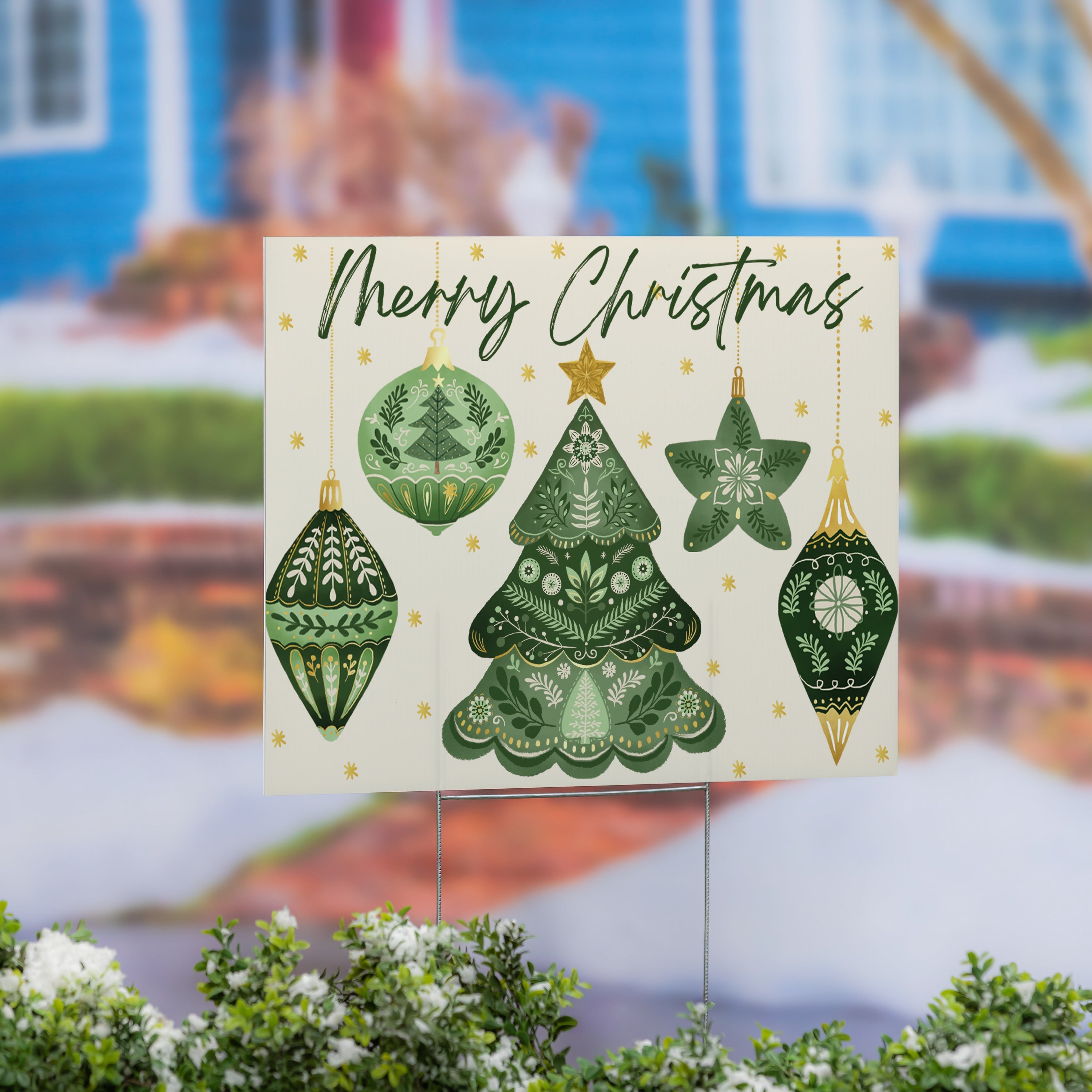 24"x18" “Merry Christmas” Green Garden Flag – Festive Outdoor Christmas Decoration for Holiday Yards