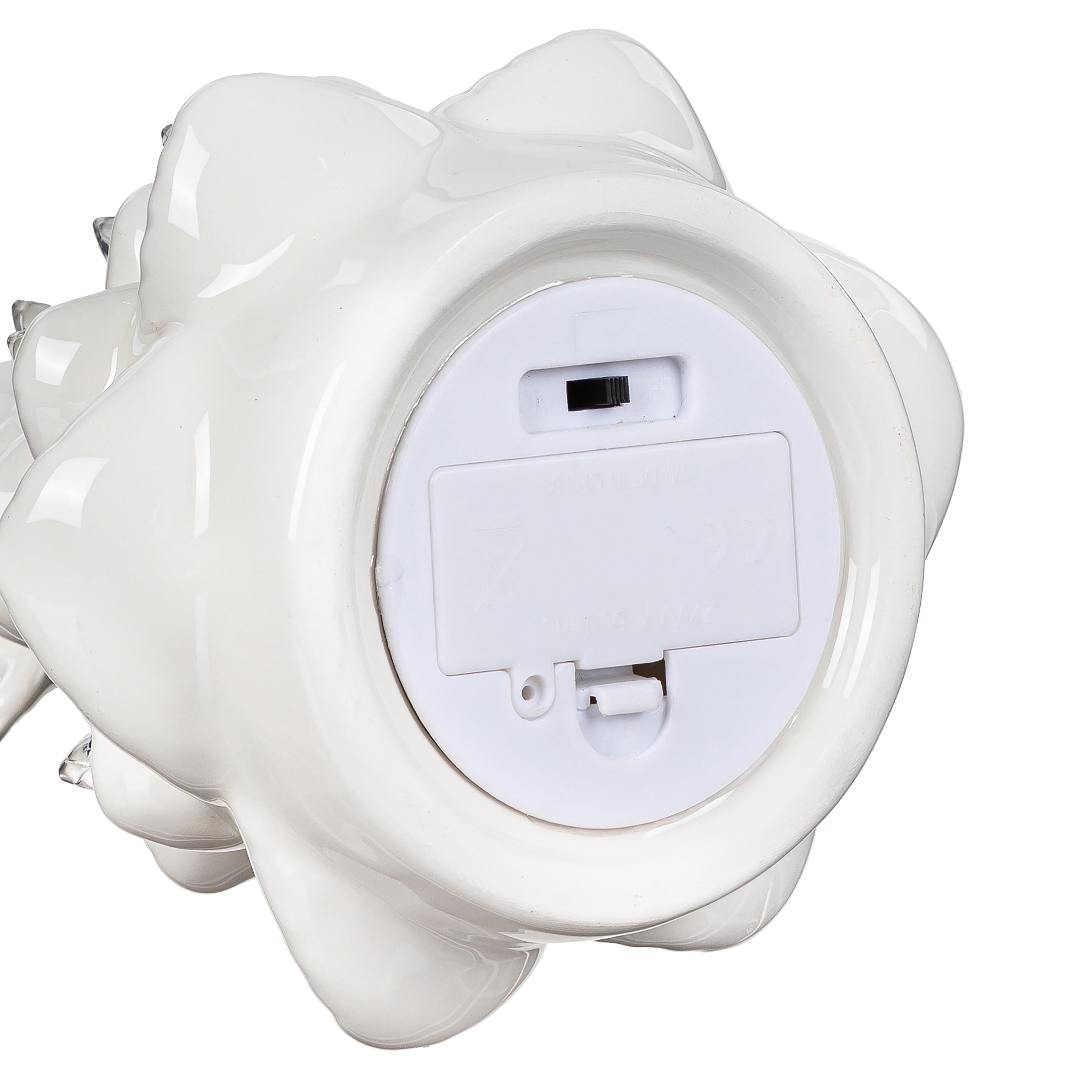 7.25" LED Ceramic Angel & Christmas Tree – Nativity Table Decoration for Holiday Centerpieces