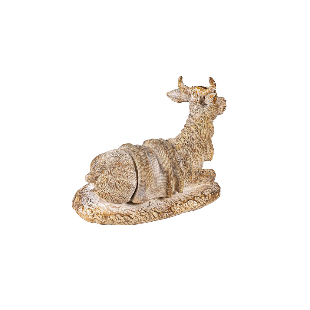 10-Piece Christmas Statues Gold Resin Nativity Set – 9" Garden or Indoor Christmas Decoration