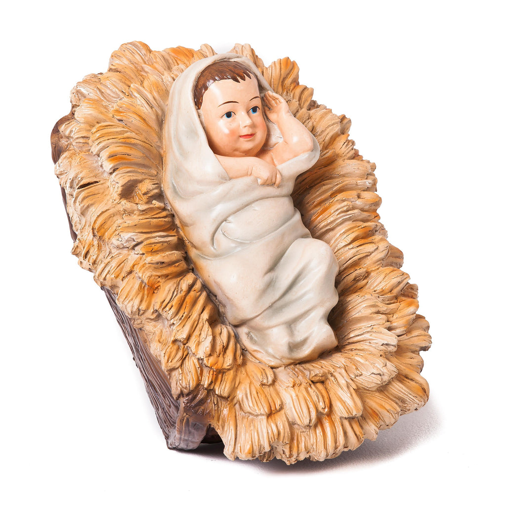 3-Piece Nativity Set Christmas Statue – Mary, Joseph & Baby Jesus in Vibrant Colors for Christmas Display