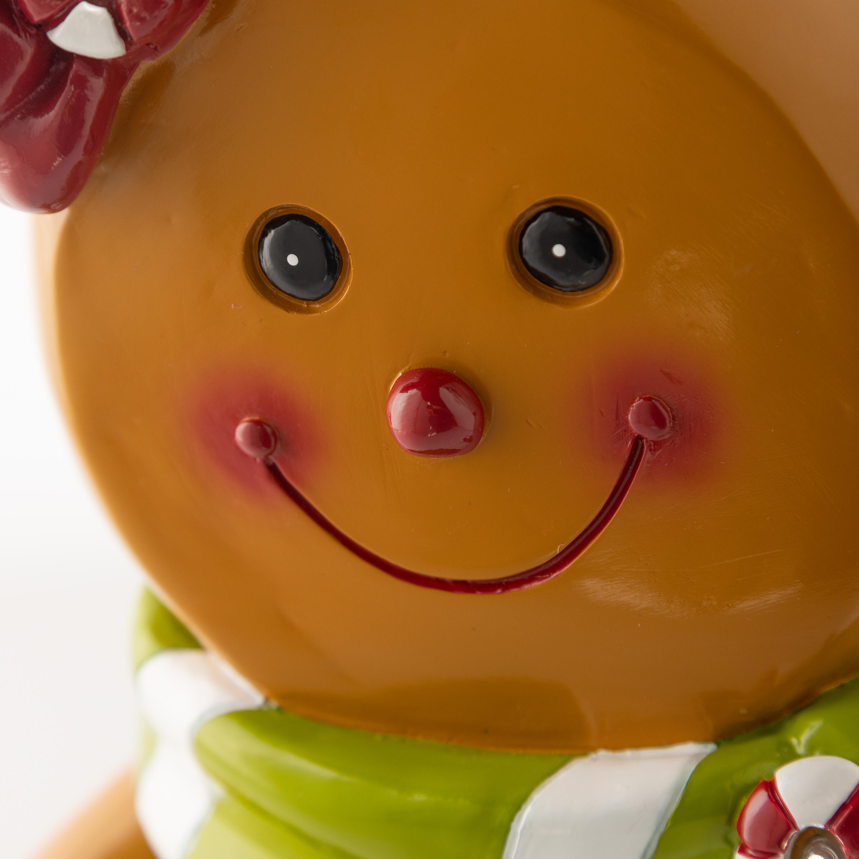 Lighted Gingerbread Doll Christmas Statue – Festive Christmas Decoration for Indoor & Outdoor Displays