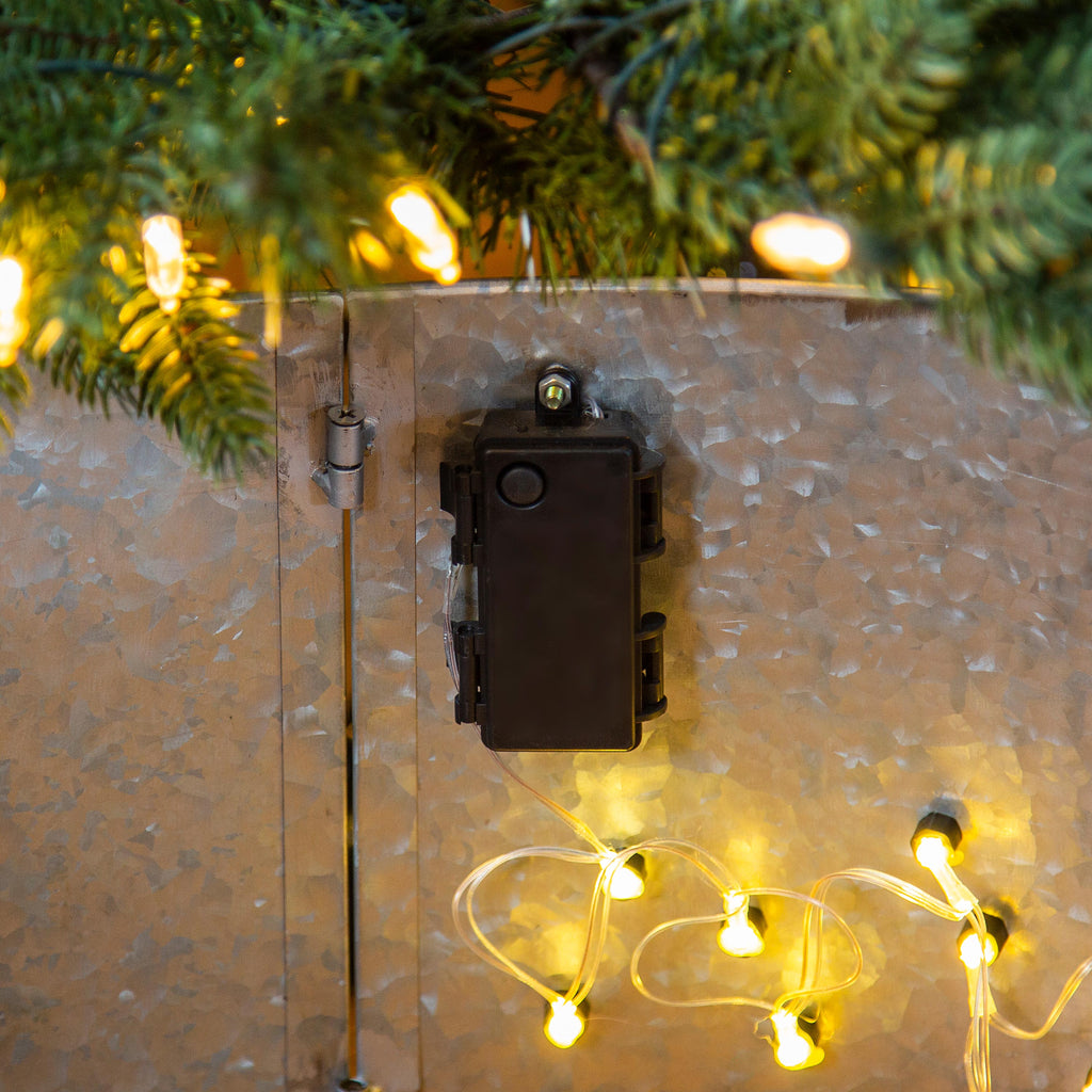 Cardinal Metal Christmas Tree Collar – Elegant Holiday Tree Base for Classic Christmas Décor