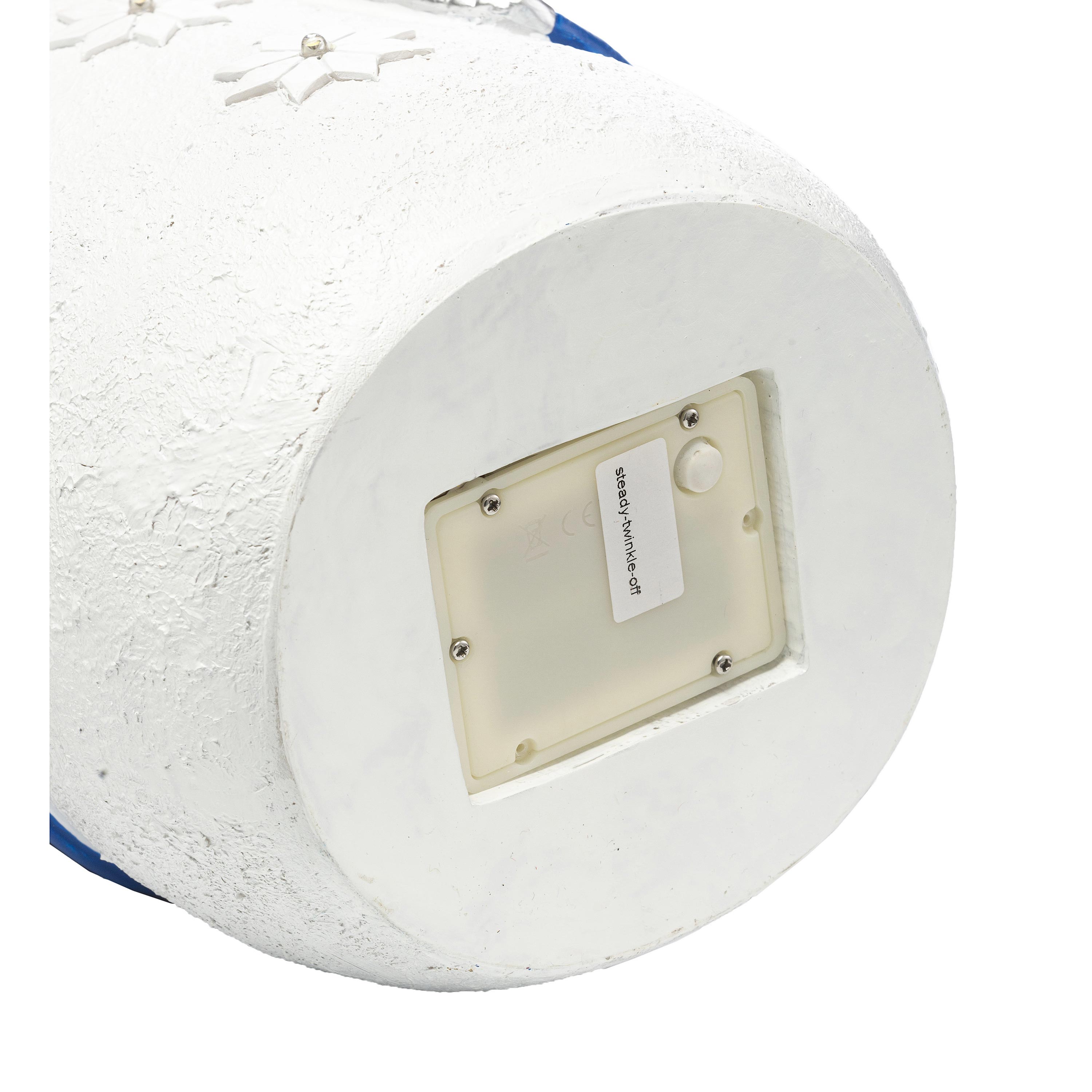 Decorative Lighted Snowman Figurine / Christmas Statue – Shorty LED Christmas Decoration for Festive Home Displays