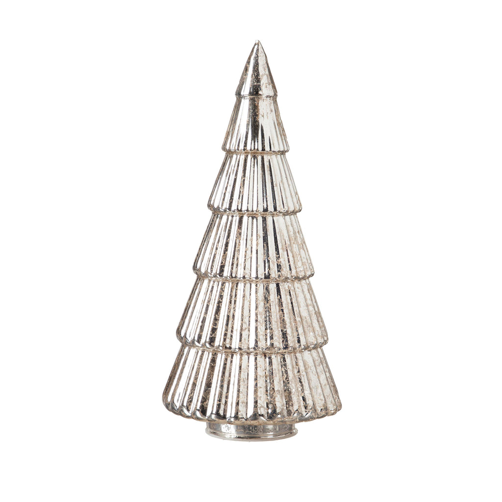 Set of 5 Glass Christmas Tree Lights – LED Holiday Table Decorations for Warm Festive Ambiance