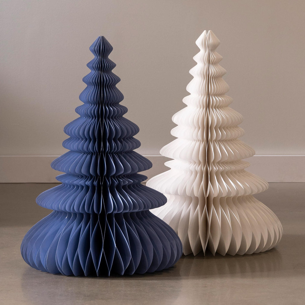 3-Foot Wooden Paper Christmas Tree – Elegant Decorative Holiday Accent for Modern Home Décor