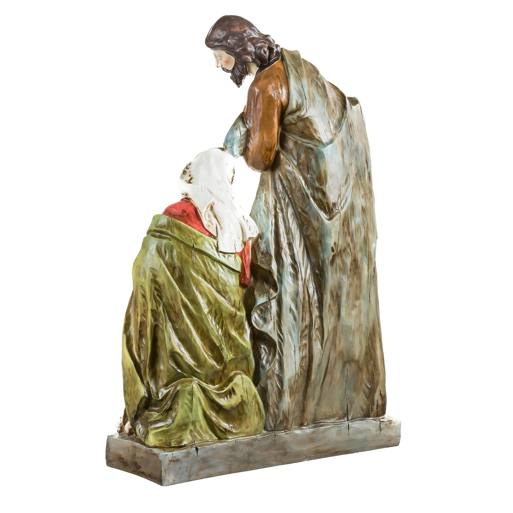 32" Nativity Garden Christmas Statue Set – Outdoor Holy Family Christmas Yard Decoration