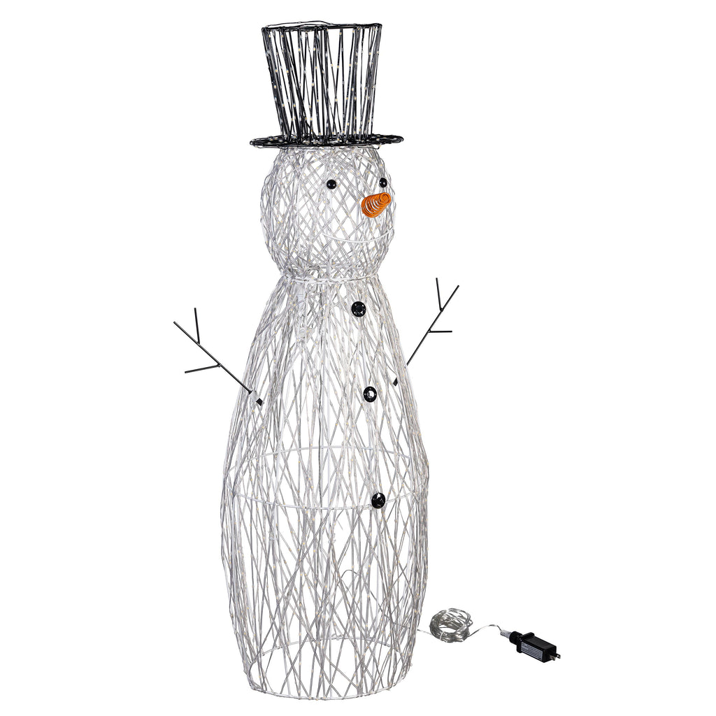 40" LED Snowman Garden Christmas Statue – Lighted Outdoor Christmas & Winter Decoration