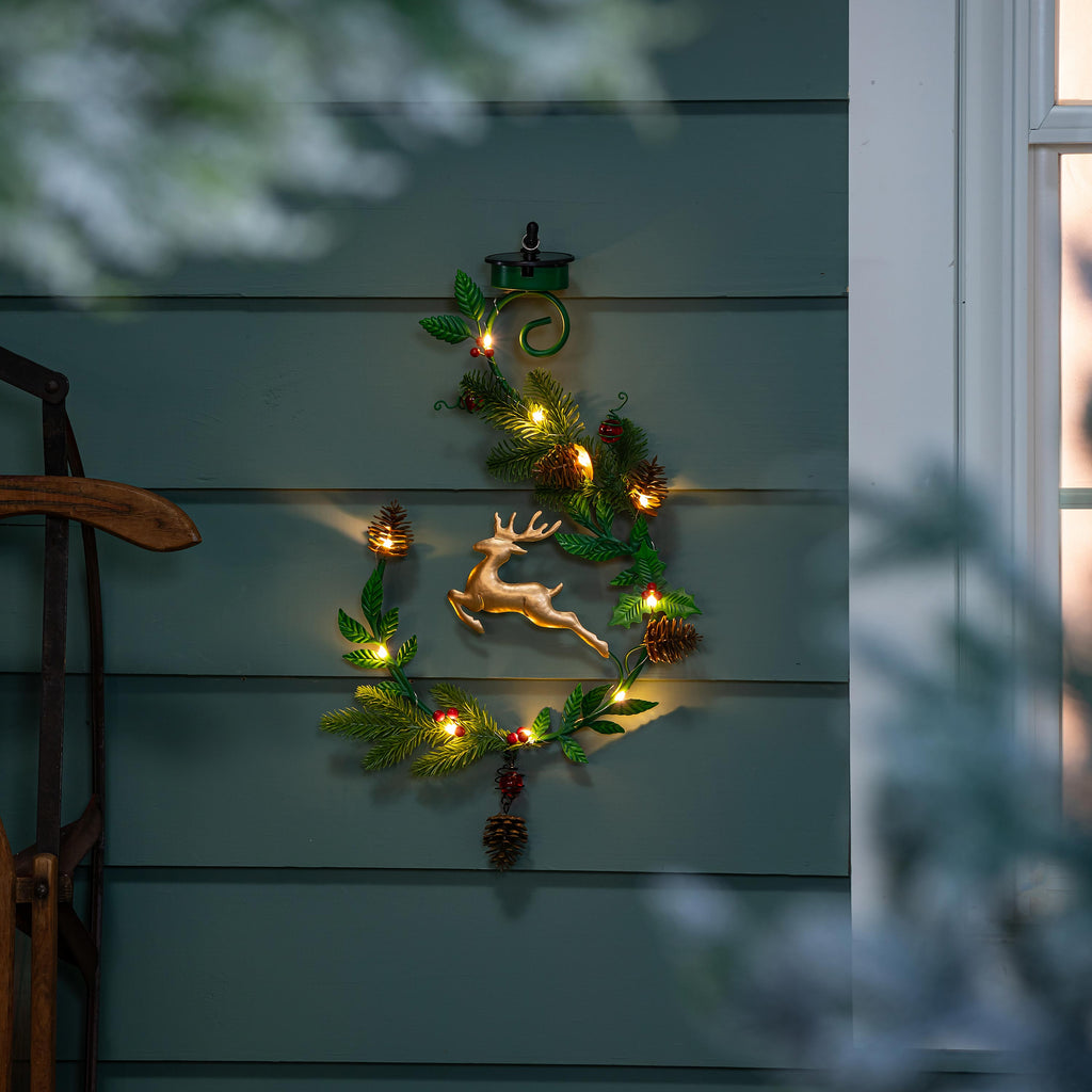 48" Solar Lighted Deer Garden Stake – 4-in-1 Outdoor Christmas Decoration for Yard & Pathway