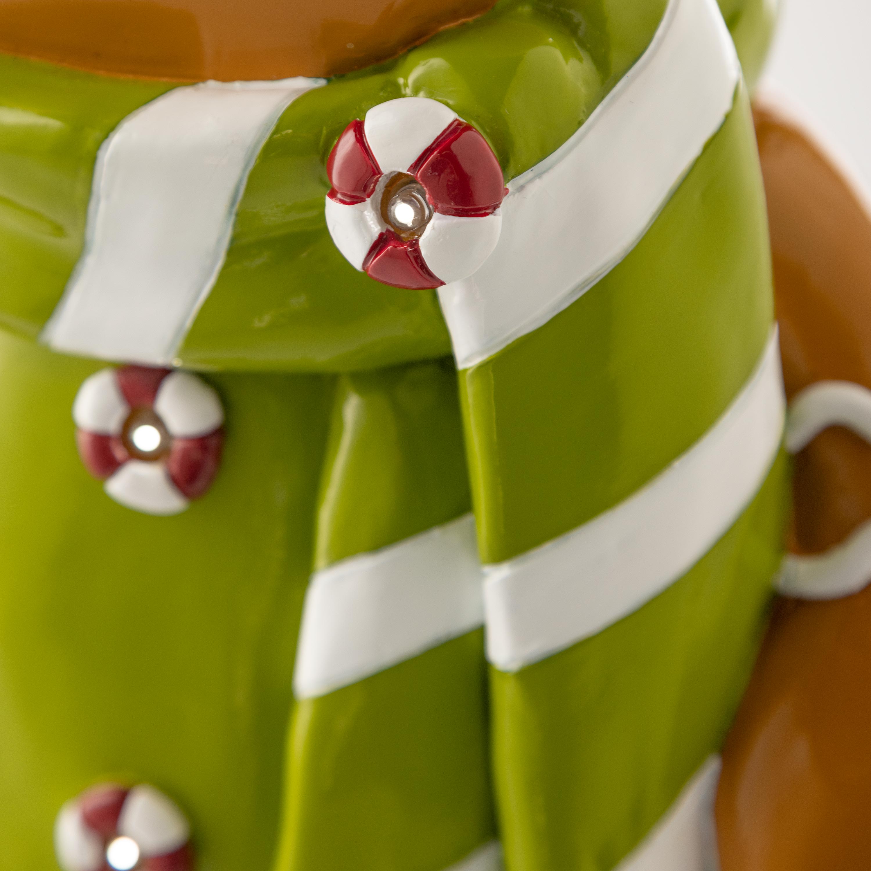 Lighted Gingerbread Doll Christmas Statue – Festive Christmas Decoration for Indoor & Outdoor Displays