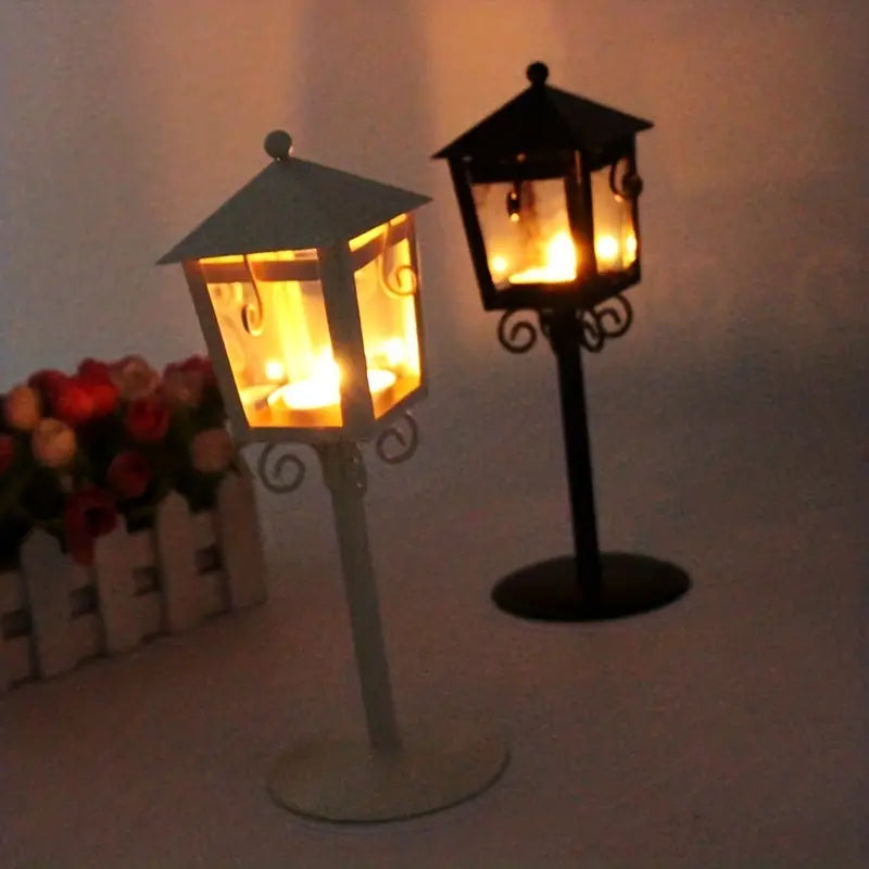 City Light Retro Candle Holder – Elegant Lantern for Garden, Patio & Home Décor
