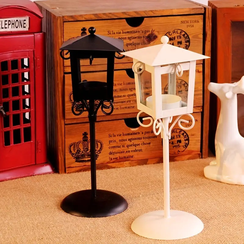 City Light Retro Candle Holder – Elegant Lantern for Garden, Patio & Home Décor