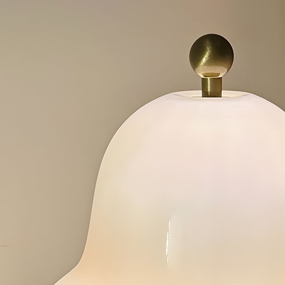 Pear-Shaped Glass LED Table Lamp – Portable USB Touch Light with Adjustable Brightness