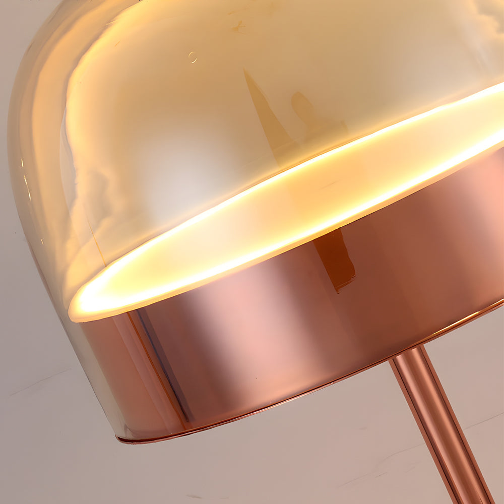 Equatore Glass Table Lamp – Double-Layer Design with Soft Night Light