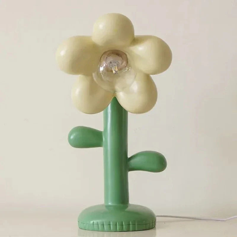 FloralRadiance Elegant Glass Ball Table Lamp – Decorative Light Ornament for a Refined Ambiance