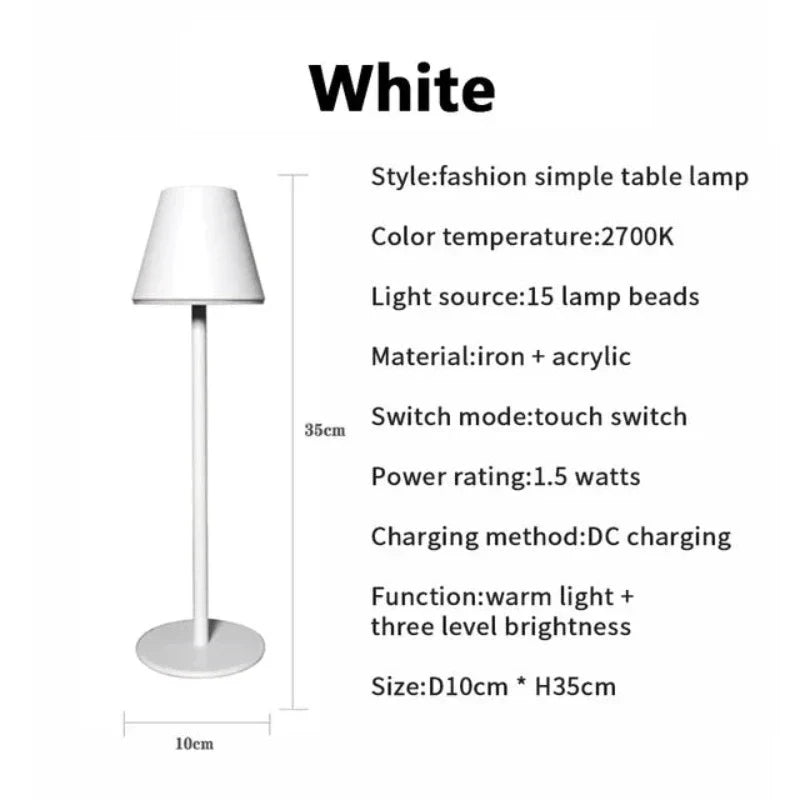 RadiantLumina Rechargeable LED Desk Lamp – Elegant & Functional Light