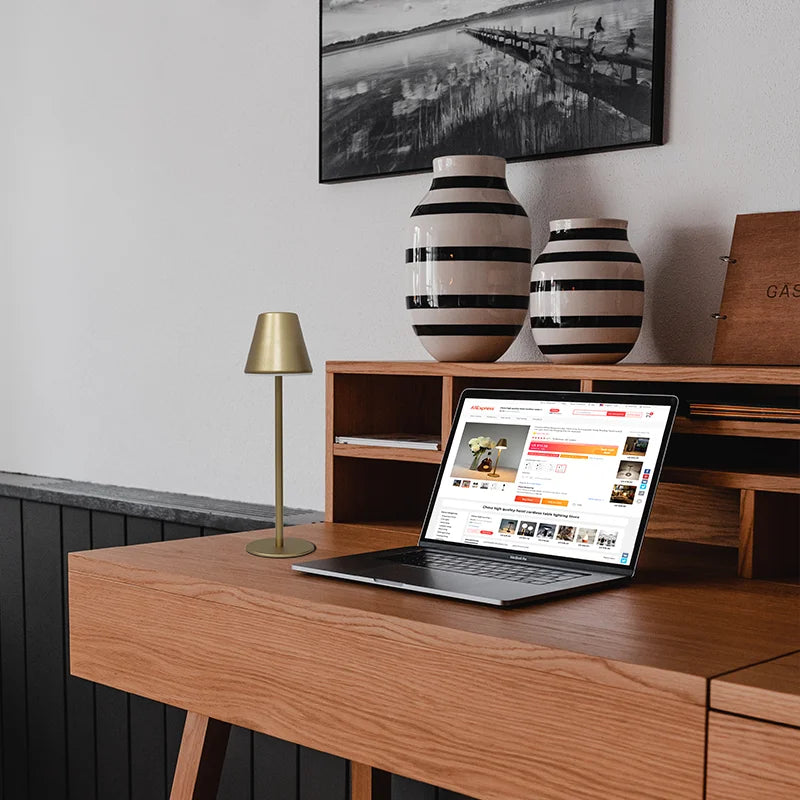 RadiantLumina Rechargeable LED Desk Lamp – Elegant & Functional Light