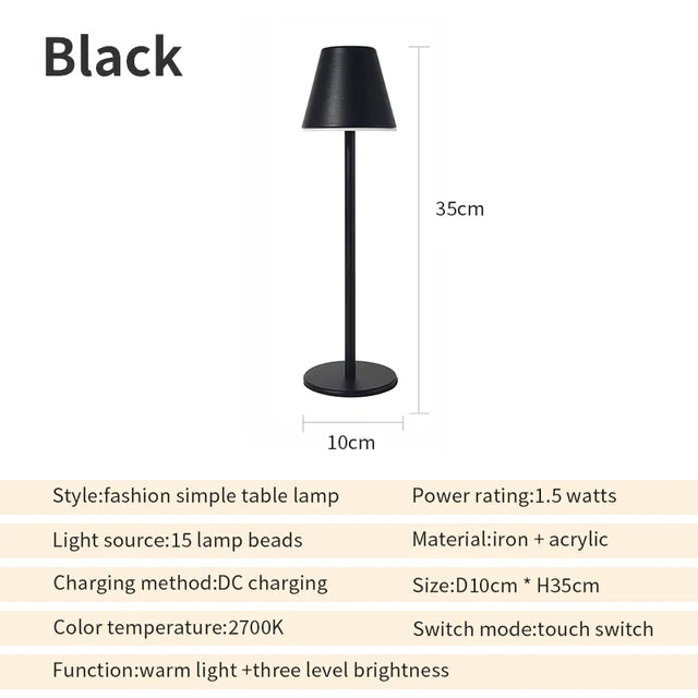 EcoGlow Rechargeable Table Lamp – Eco-Friendly LED Light for Sustainable Living