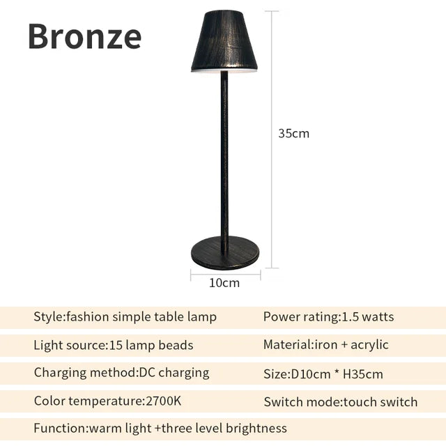 EcoGlow Rechargeable Table Lamp – Eco-Friendly LED Light for Sustainable Living