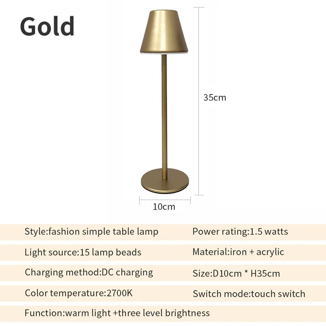 EcoGlow Rechargeable Table Lamp – Eco-Friendly LED Light for Sustainable Living