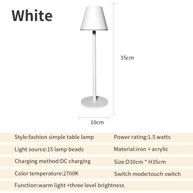 EcoGlow Rechargeable Table Lamp – Eco-Friendly LED Light for Sustainable Living