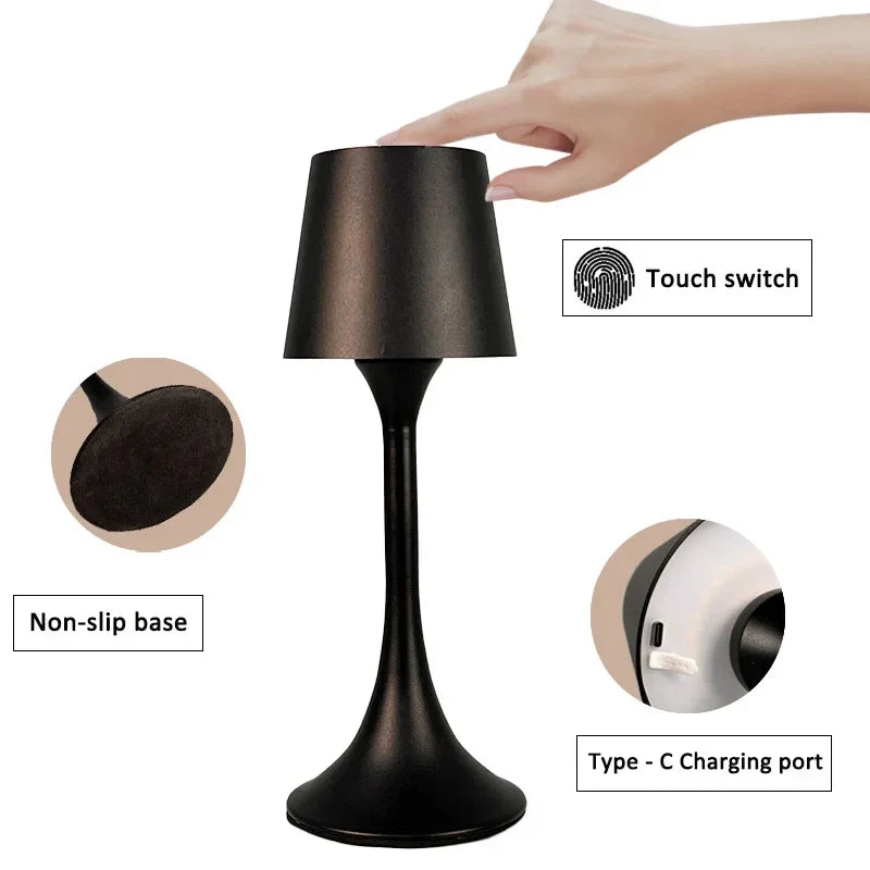 Shinechic Elegant Night Light Table Lamp – Modern Bedside Lighting for Cozy Ambiance
