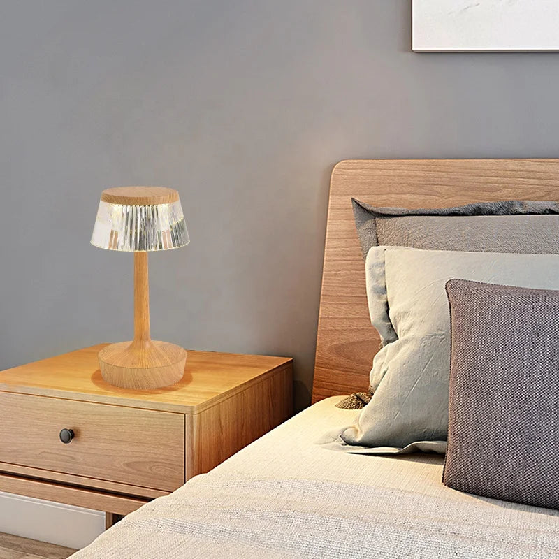 GlimmeringCrystal Rechargeable Crystal Table Lamp – Enchanting Ambient Light