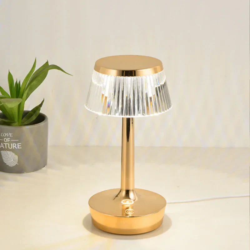 GlimmeringCrystal Rechargeable Crystal Table Lamp – Enchanting Ambient Light