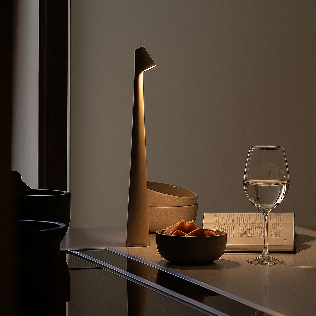 Nordic Minimalist LED Mood Table Lamp – Elegant Modern Ambient / Relaxing Light for Home & Office Decor