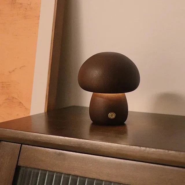 CharmShroom Mushroom Lamp – Cute Nightstand Light for Warm Cozy Ambiance