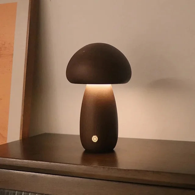 CharmShroom Mushroom Lamp – Cute Nightstand Light for Warm Cozy Ambiance