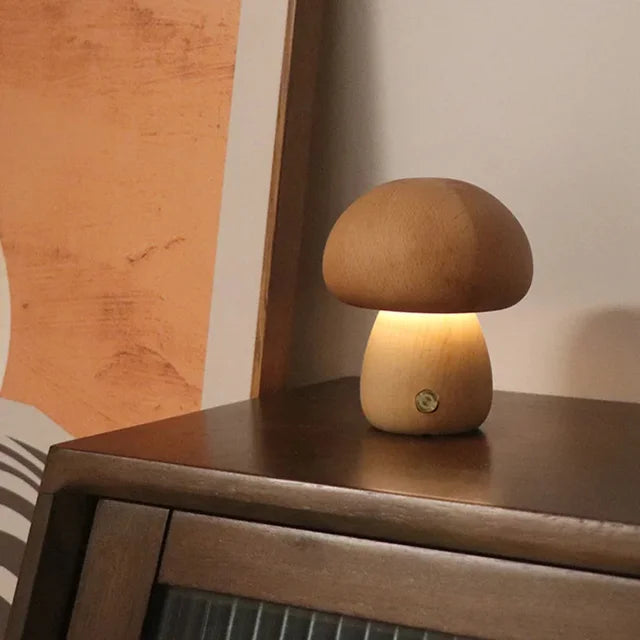 CharmShroom Mushroom Lamp – Cute Nightstand Light for Warm Cozy Ambiance
