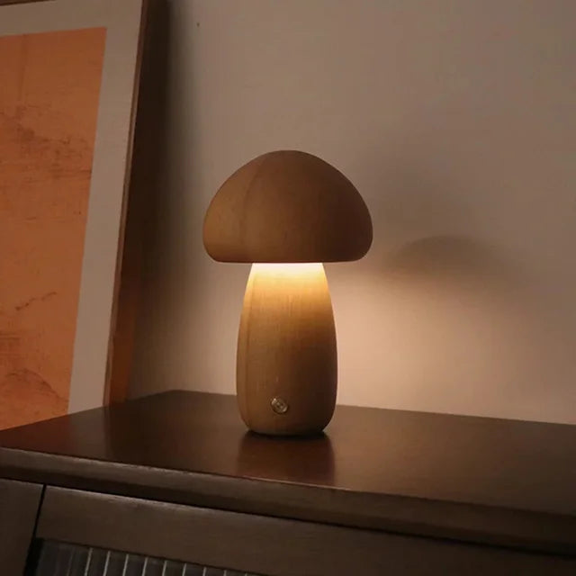 CharmShroom Mushroom Lamp – Cute Nightstand Light for Warm Cozy Ambiance