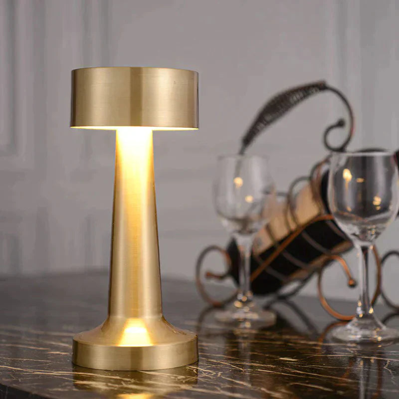RetroGlow Vintage LED Wireless Table Lamp with USB Port – Perfect for Restaurants & Elegant Ambiance