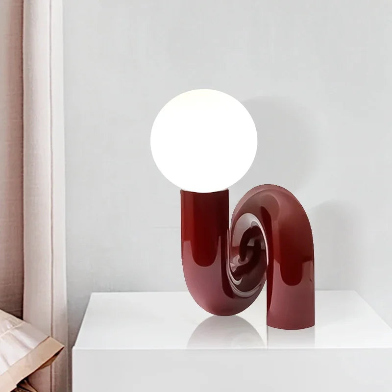 GlassSphere Modern Glass Ball Table Lamp – Elegant Lighting for Any Space