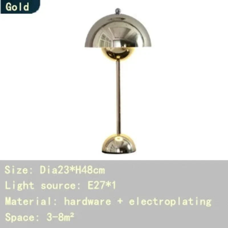 DanishMeadow Mushroom Table Lamp – Nordic Macaron Style Lighting for Cozy Home Décor